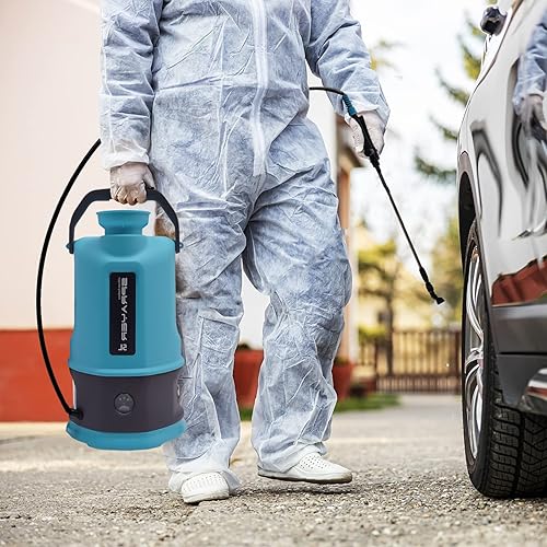 Miniatura 8 de Pulverizador a batería de 3.2 galones con varita ajustable y 2 boquillas, rociador de jardín potable, rociador de malezas, rociador de plantas para