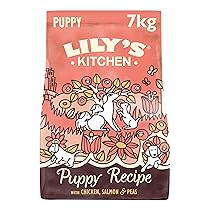 Lily’s Kitchen Preparato con ingredienti naturali Cibo secco per cani cuccioli Ricetta senza cereali con pollo, salmone e piselli 7kg