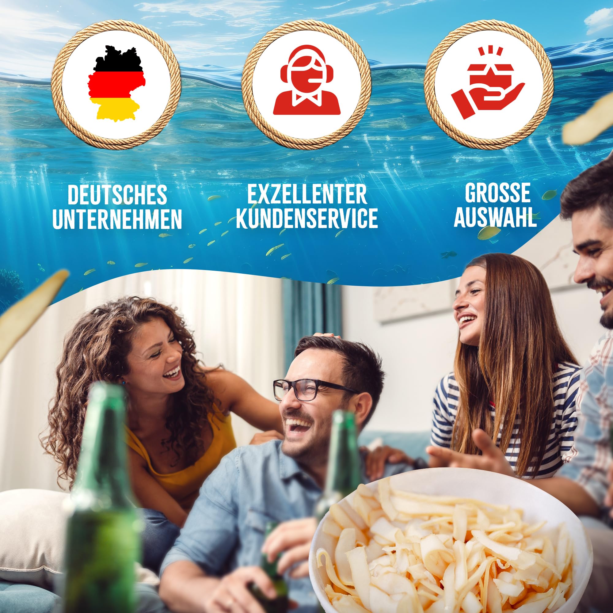 Tintenfisch Smoked (1kg XXL Pack) Fisch Jerky I High Protein I Snacks I Trockenfisch Omega 3 I Beef Jerky, Trockenfleisch & Chips Alternative