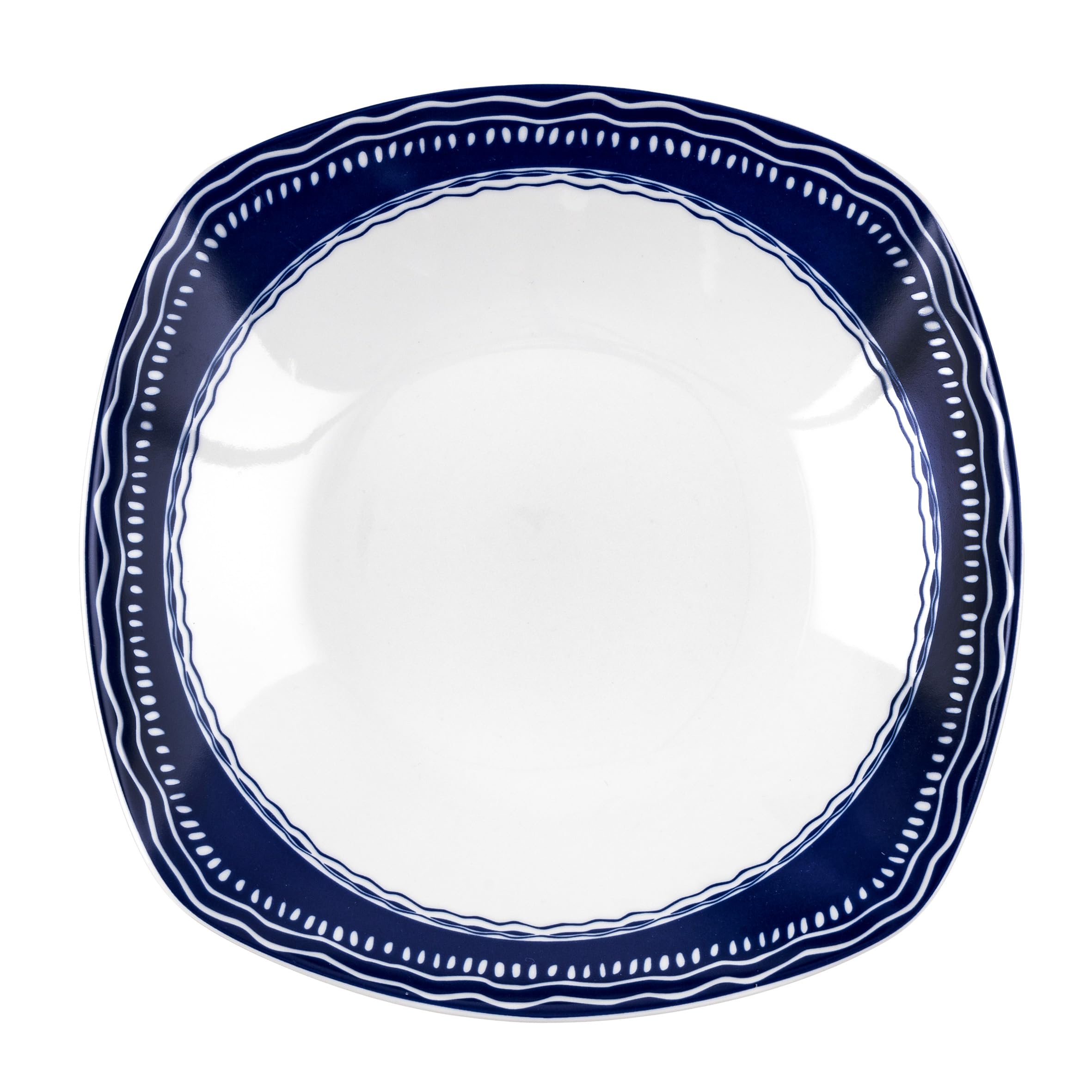 Baroni Home - 18 pièces en porcelaine et grès - Assiettes colorées pour 6 personnes - Arc-en-ciel Bleu