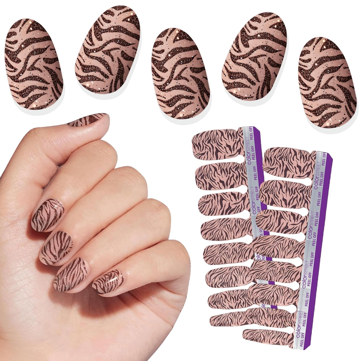 Color Street Port-ugal Nail Strips - Muted Sangria-Inspired Purple with Creme Finish, 16 Double-Ended Nail Polish Strips for Long-Lasting Wear, Ideal for Poolside Cocktails and Summer Vibes.