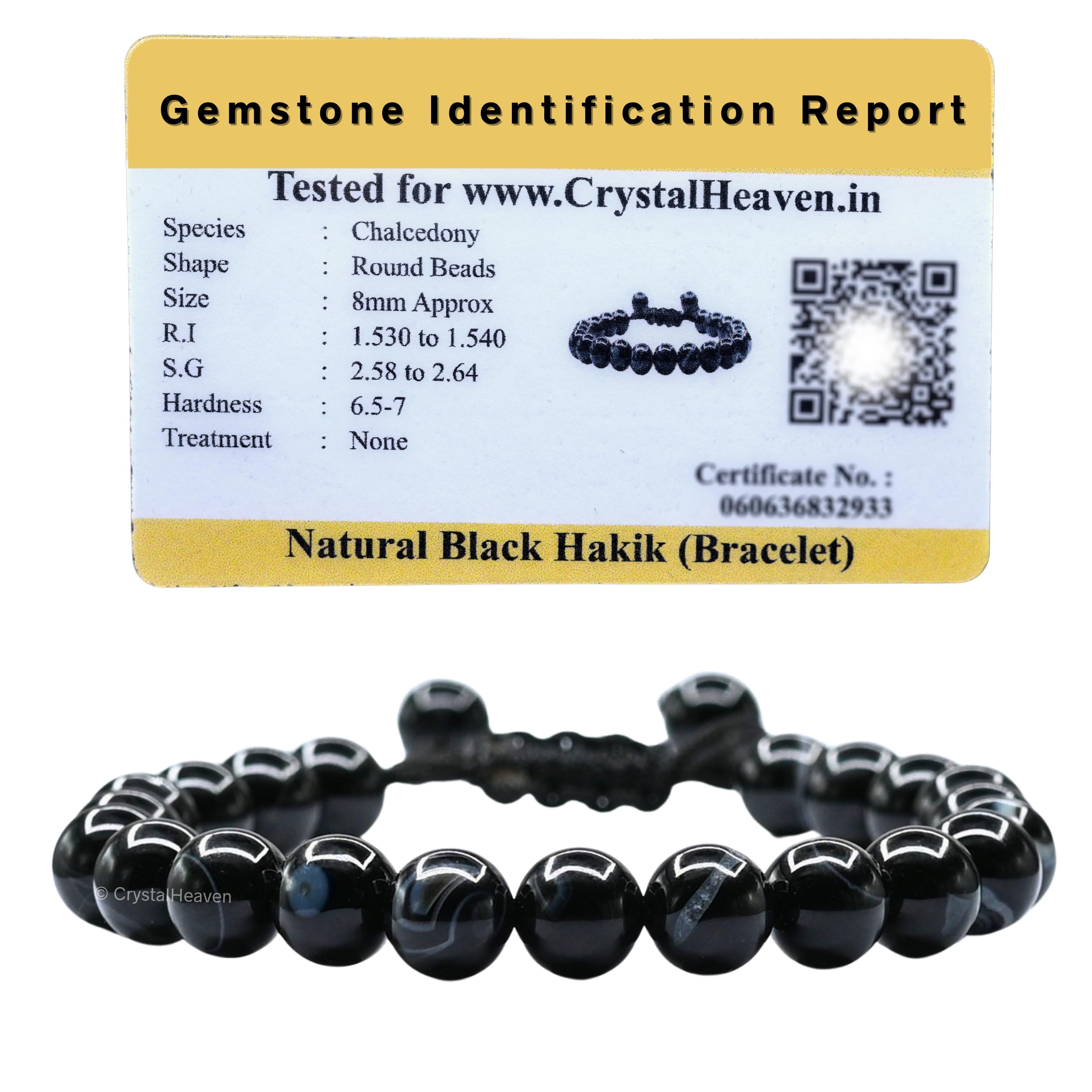 Crystal HeavenNatural Healing Crystal Bracelet for Women Men - AAA Grade Original Healing Gemstone Adjustable Bracelet for Yoga Reiki Meditation Feng Shui