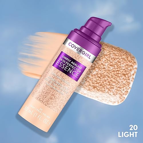 Miniatura 2 de Covergirl Simply Ageless Skin Perfector Essence - Base de maquillaje híbrida para el cuidado de la piel, acabado radiante, acabado radiante, acabado