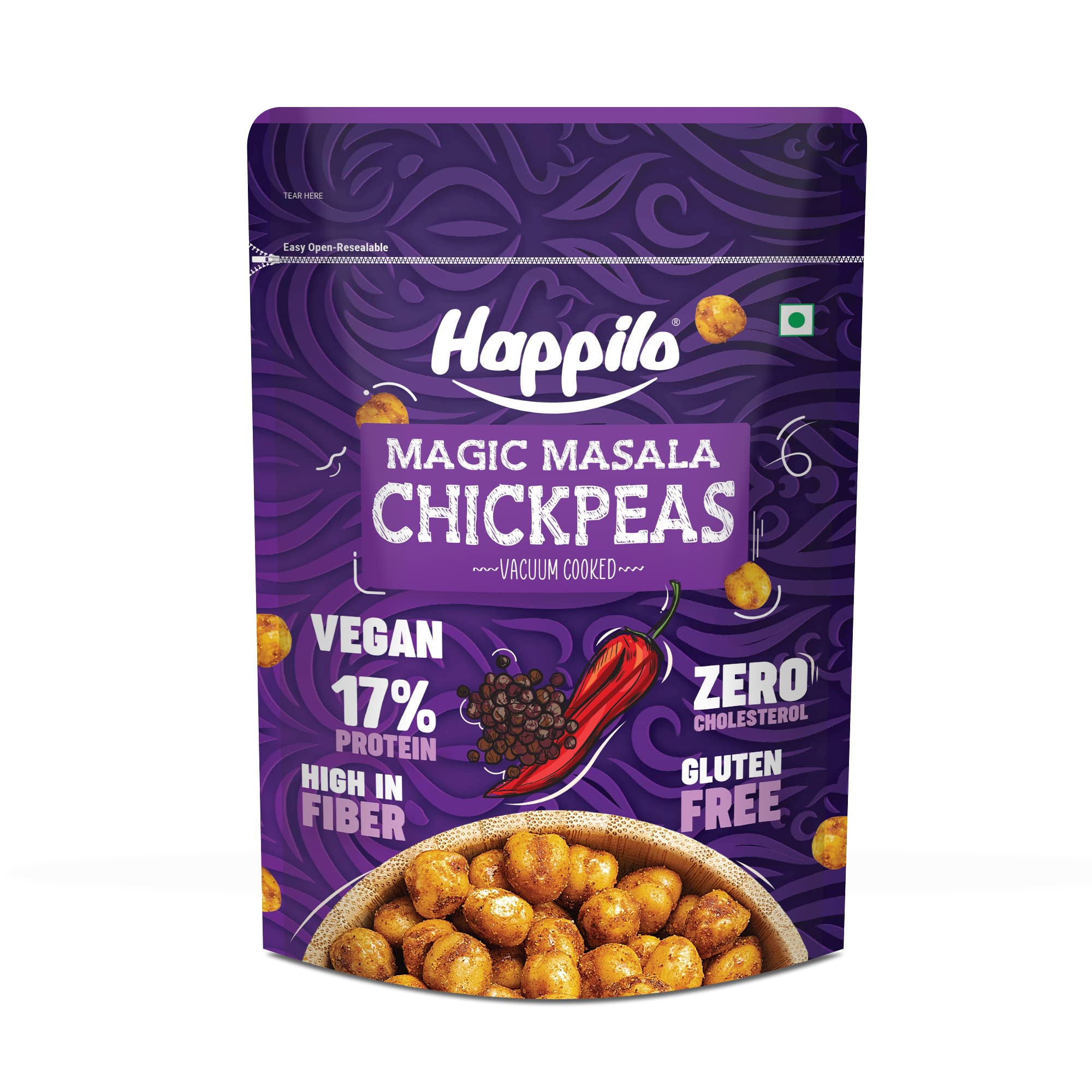 Happilo Premium Super Snack Magic Masala Chickpeas 110g, Crunchy and Delicious, Super Healthy (B09VSYRF6F) Amazon Price History, Amazon Price Tracker