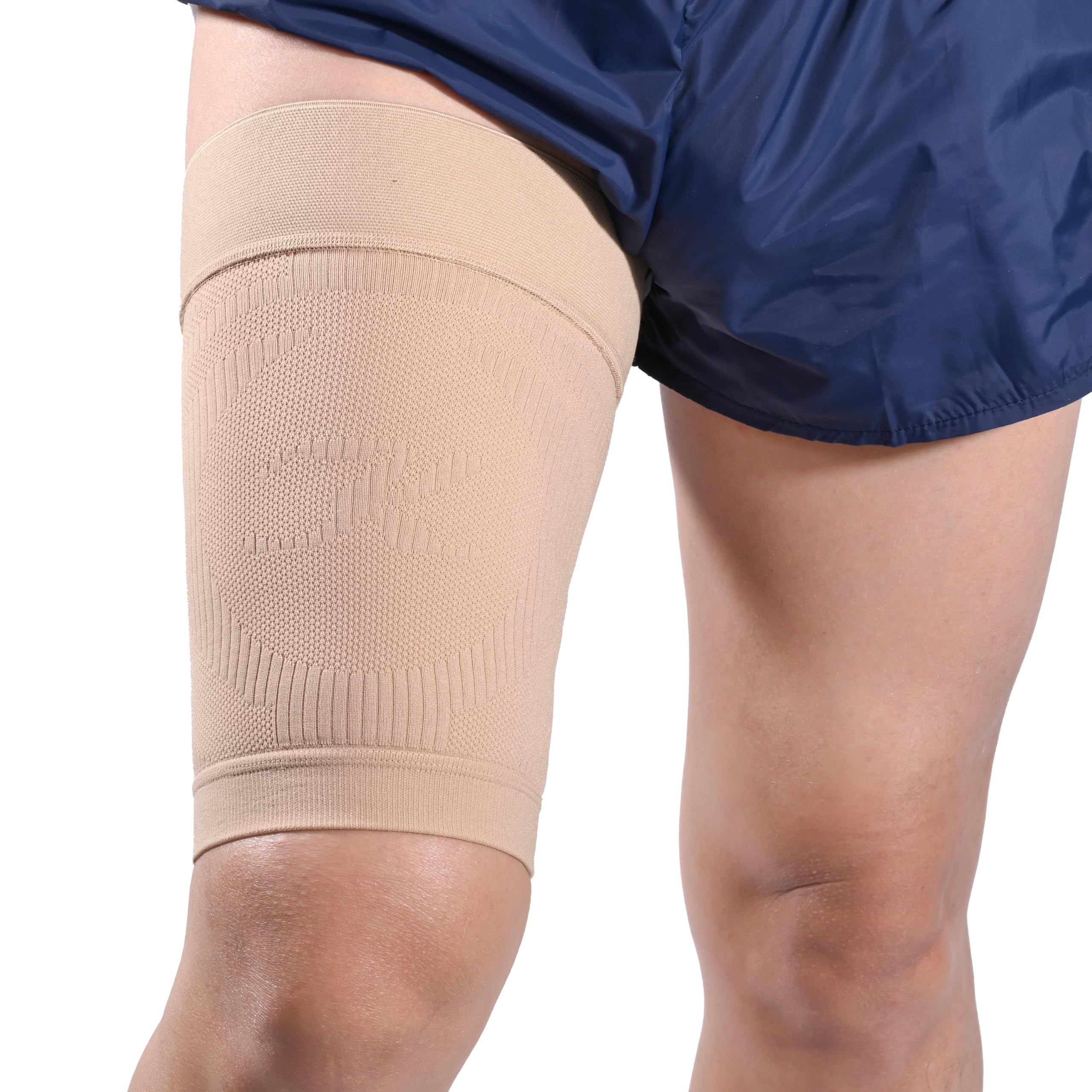 Thigh Compression Sleeves (Pair), Unisex, Hamstring Compression Sleeve for Quad & Groin Pain Relief & Recovery, Thigh Brace & Wrap Great for Running