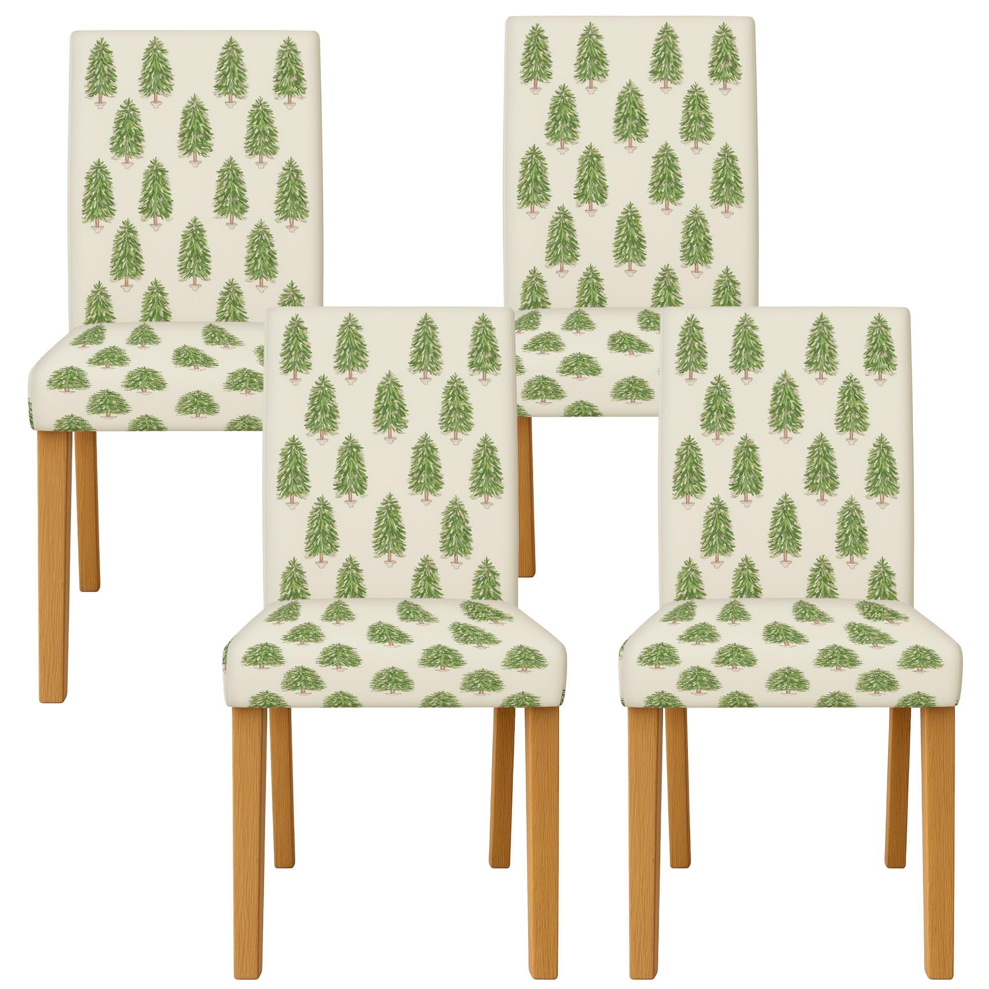 Housse de chaise extensible Noël pour sublimer la décoration de votre table de salle à manger