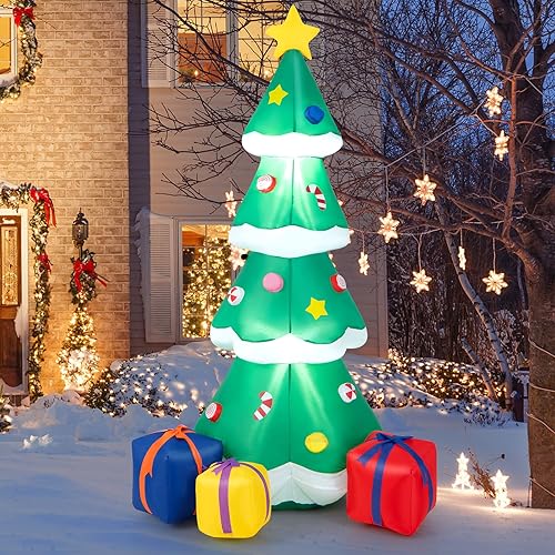 Tangkula Perro inflable largo de 5.2 pies, decoración de patio, decoración de patio interior y exterior, decoración de Navidad