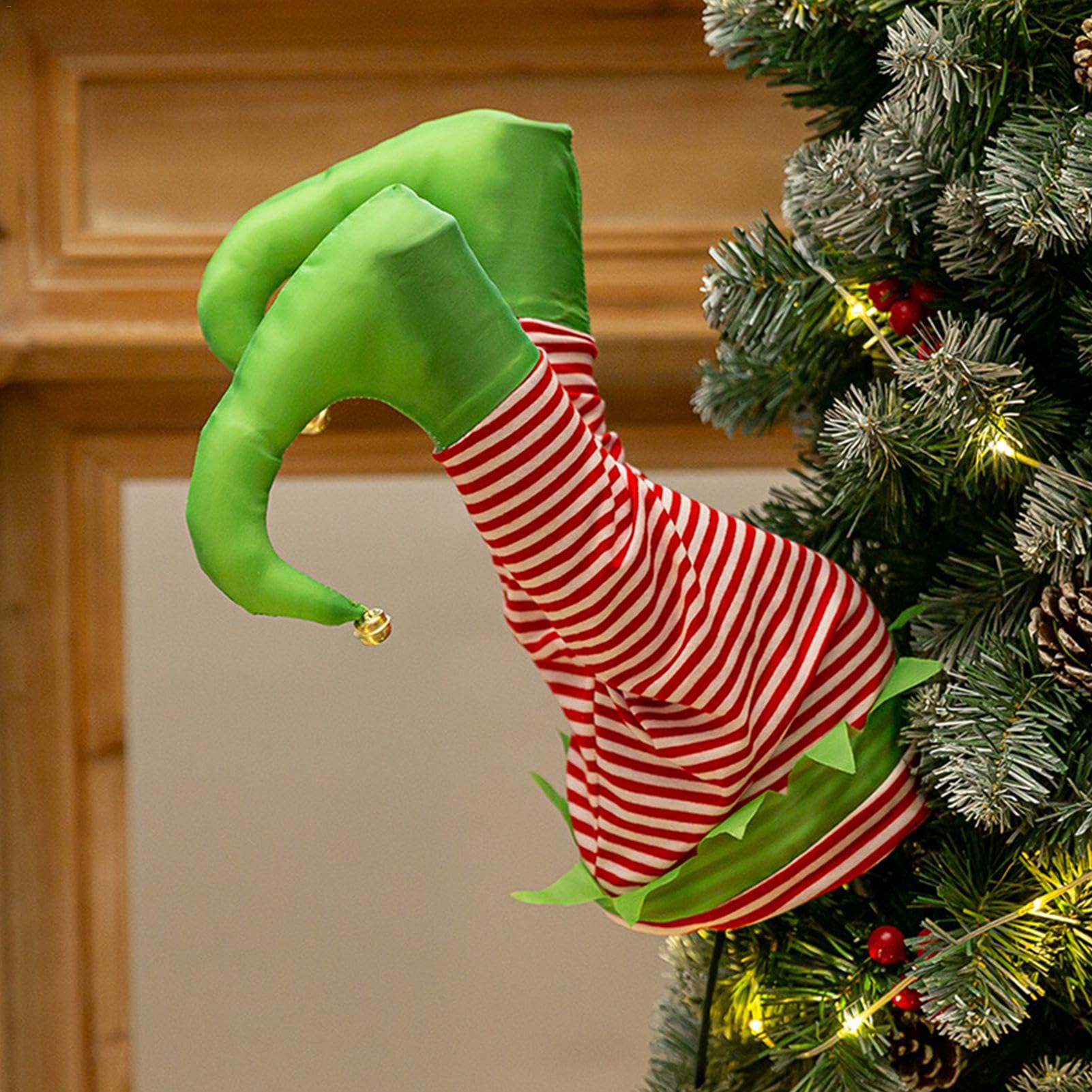 Santa Legs - サンタ クリスマスツリー トップ装飾 | 動く ロッキング トップ装飾 オーナメント 家庭用 玄関 ドア mivceklw  Santa Legs - サンタ クリスマスツリー トップ装飾 - 動くロッキングオーナメントで玄関や室内レストラ その他 | GUND,  enesco（enesco gift ... クリスマス サンタの脚 | サンタ クリスマスツリー トップ装飾 - 動くロッキングオーナメントで玄関や室内レストランの飾りに最適