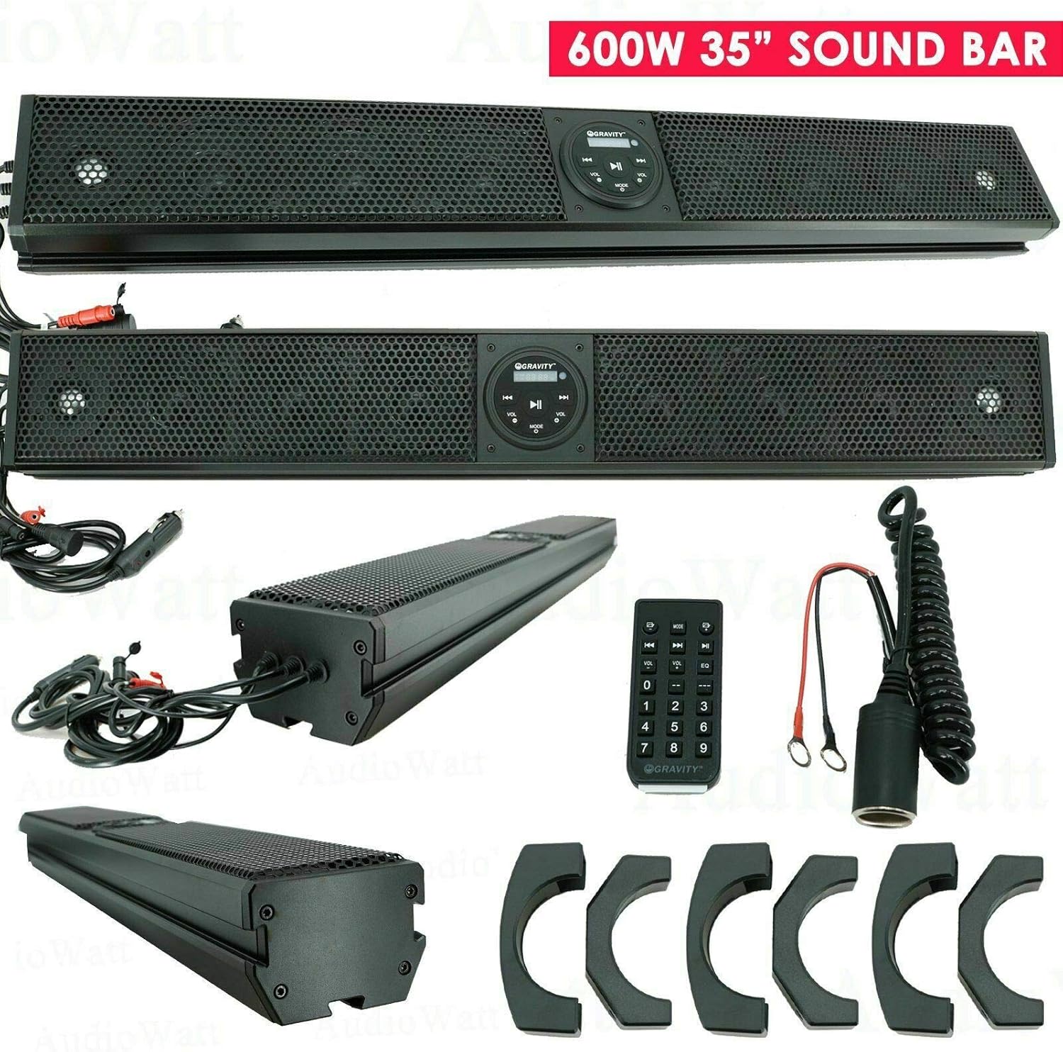 Gravity GTV64BT Sound Bar and Accessories