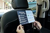 Vista 3 de NIVRANA Paquete de 2 letreros de coche Rideshare - Mejores relaciones con los clientes, calificaciones más altas y más consejos con letrero