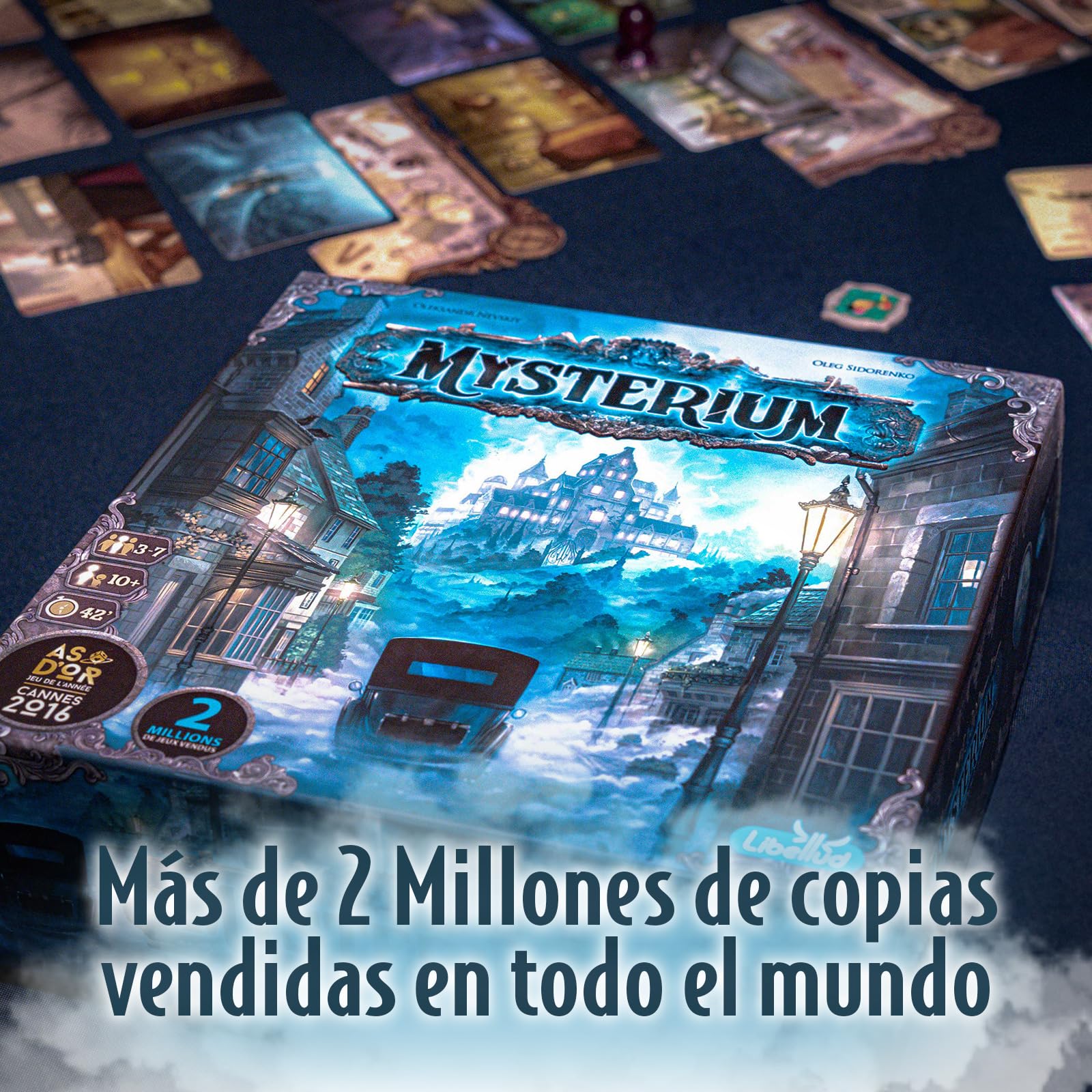 Asmodee Mysterium, Juego de Mesa Premiado de Misterio y Cooperativo, A Partir de 10 Años, De 3 a 7 Jugadores, 42 Minutos por Partida, En Español