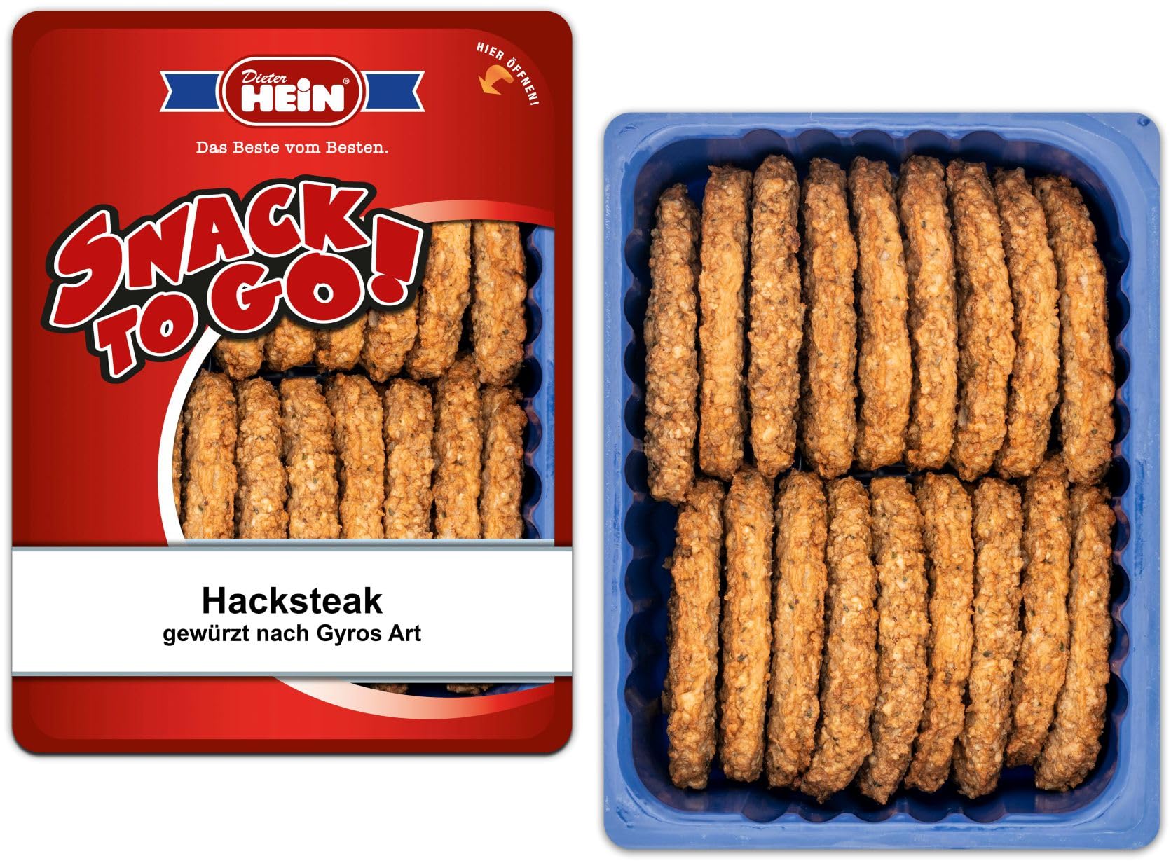 Hacksteak gewürzt nach Gyros Art 18x75g von Dieter Hein