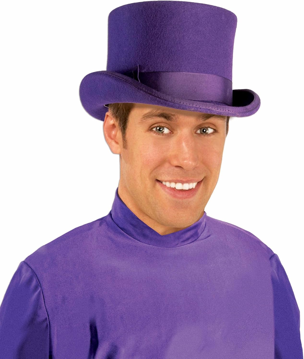 Forum Novelties Unisex-Adults Super DLX Top Hat Purple