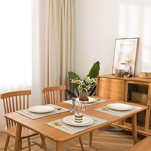 Miniatura 4 de Spring Garden Home Juego de 4 manteles individuales lavables para mesa de comedor, resistentes al calor, lavables, para cocina, comedor, 13 x 19