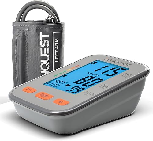 Konquest Monitor automático de presión arterial superior del brazo, puño extra grande de 12  a 19 pulgadas (32 a 19.1 in) - Pantalla retroiluminada