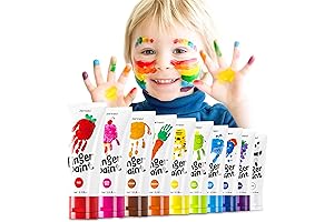 Jar Melo Washable Finger Paints for Toddlers