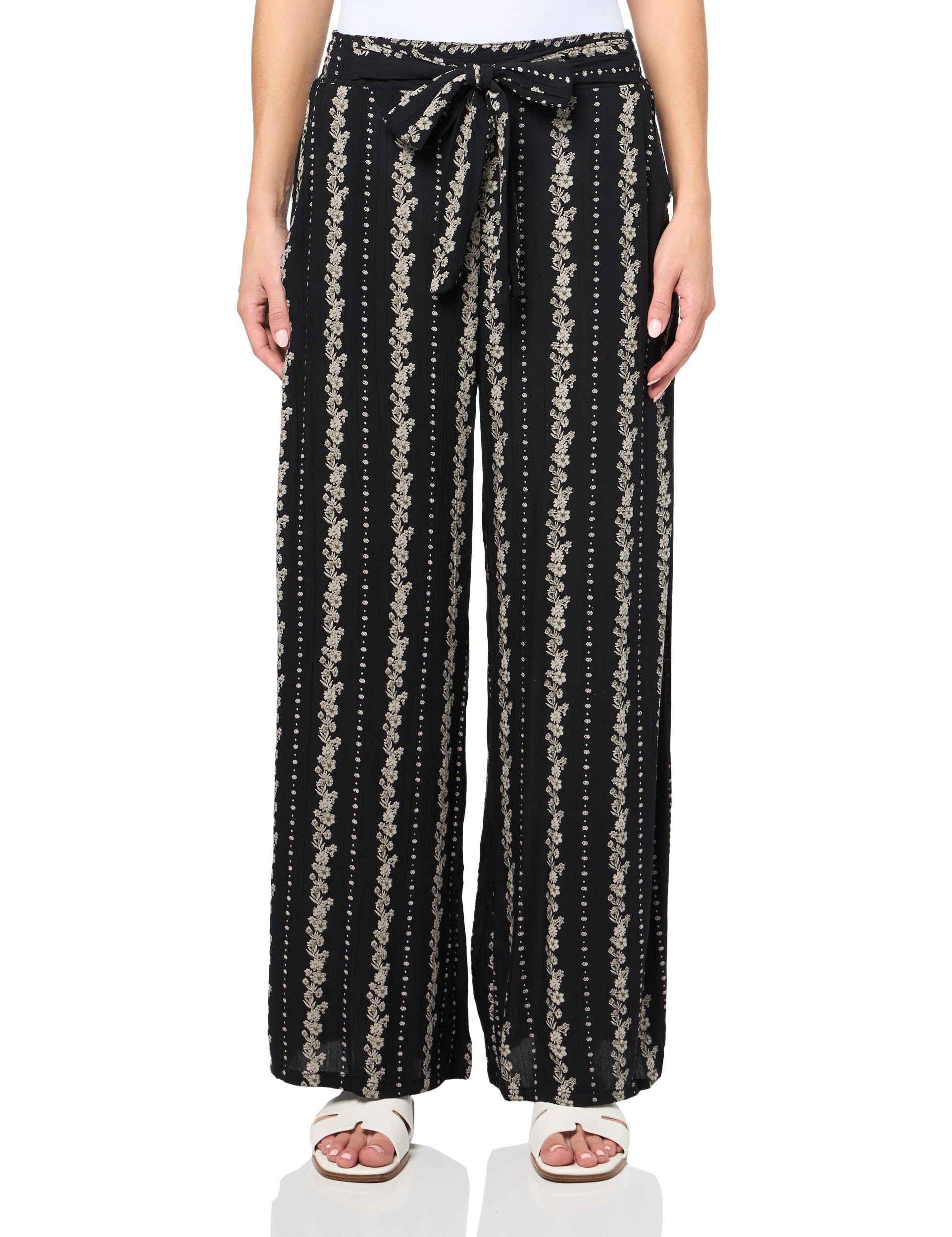 Angie Womens Wide Leg Pants with Self Tie