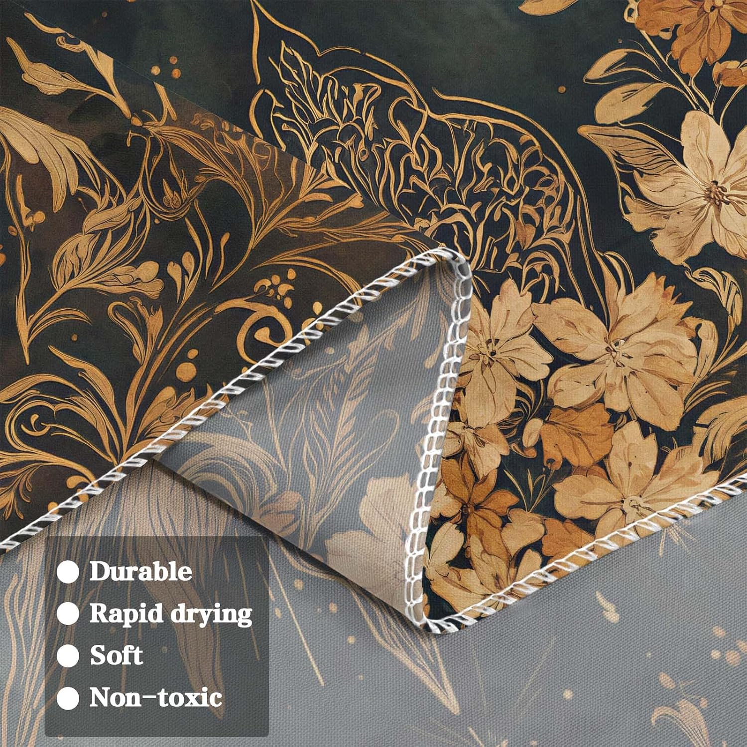 Gruaoihy Vintage Sun and Moon Tapestry, Retro Aesthetic Floral Wall Hanging for Bedroom Dorm Decor, 36x48 inches