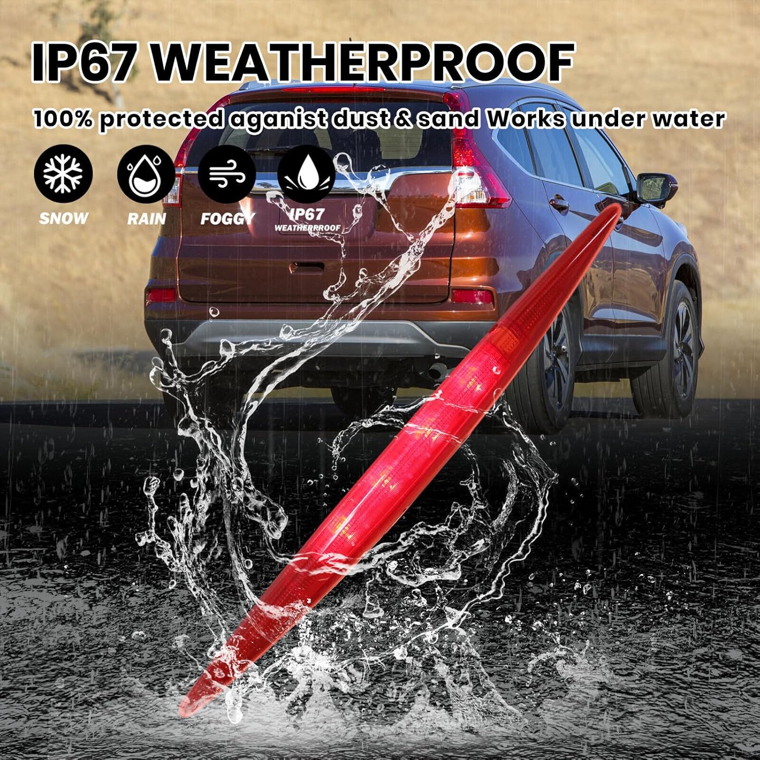 Red Tail light Assembly For Honda CR-V CRV 2012 2013 2014 2015 2016 Rear High Mount 3rd Third Brake Lamp Car Accessories 34270T0AA01 34270TFCH01