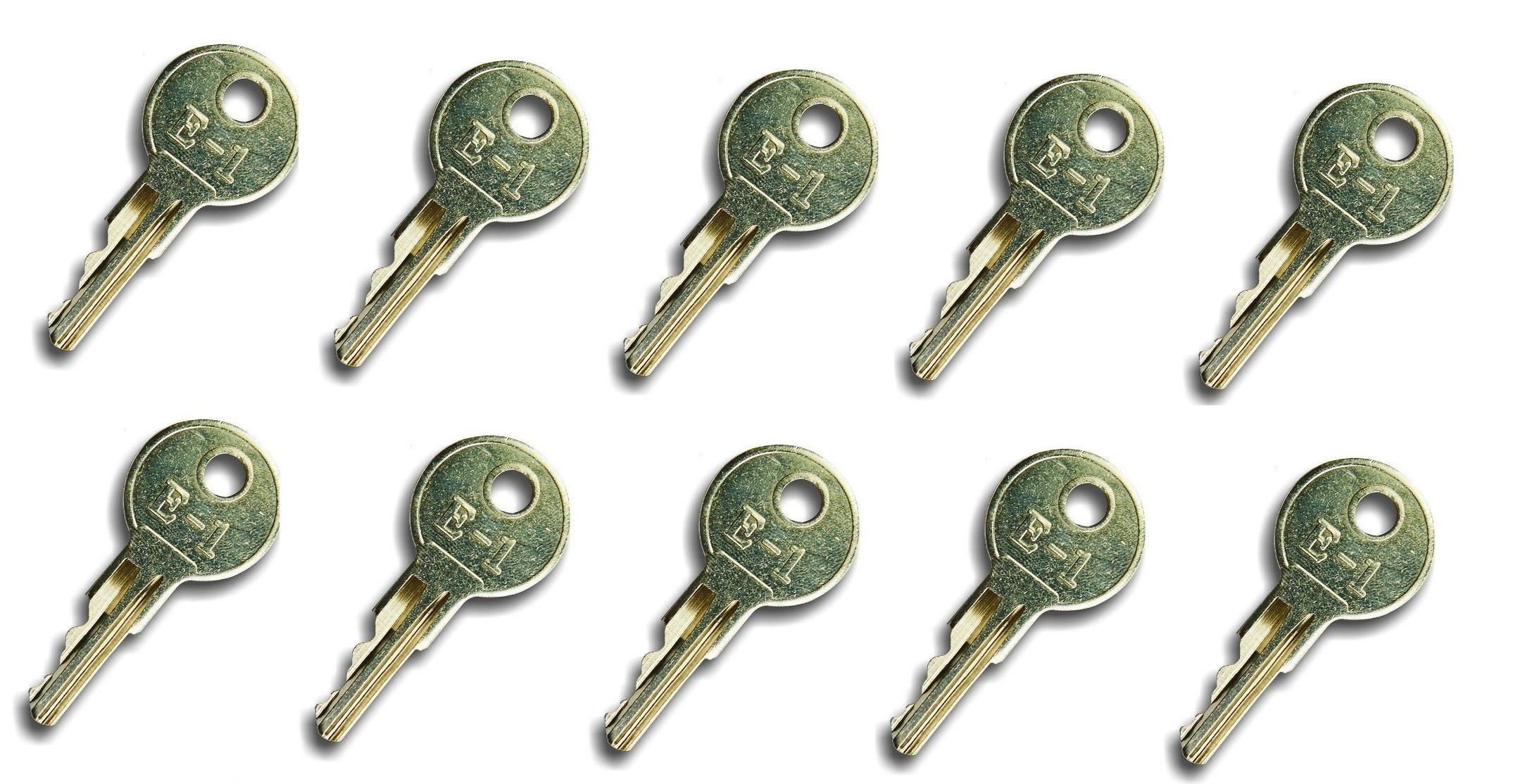 Automotive Authority LLC EZGO Gas & Electric Golf Cart Replacement Ignition Keys (1982-Up) 17063-G1 (10) 10 Pack