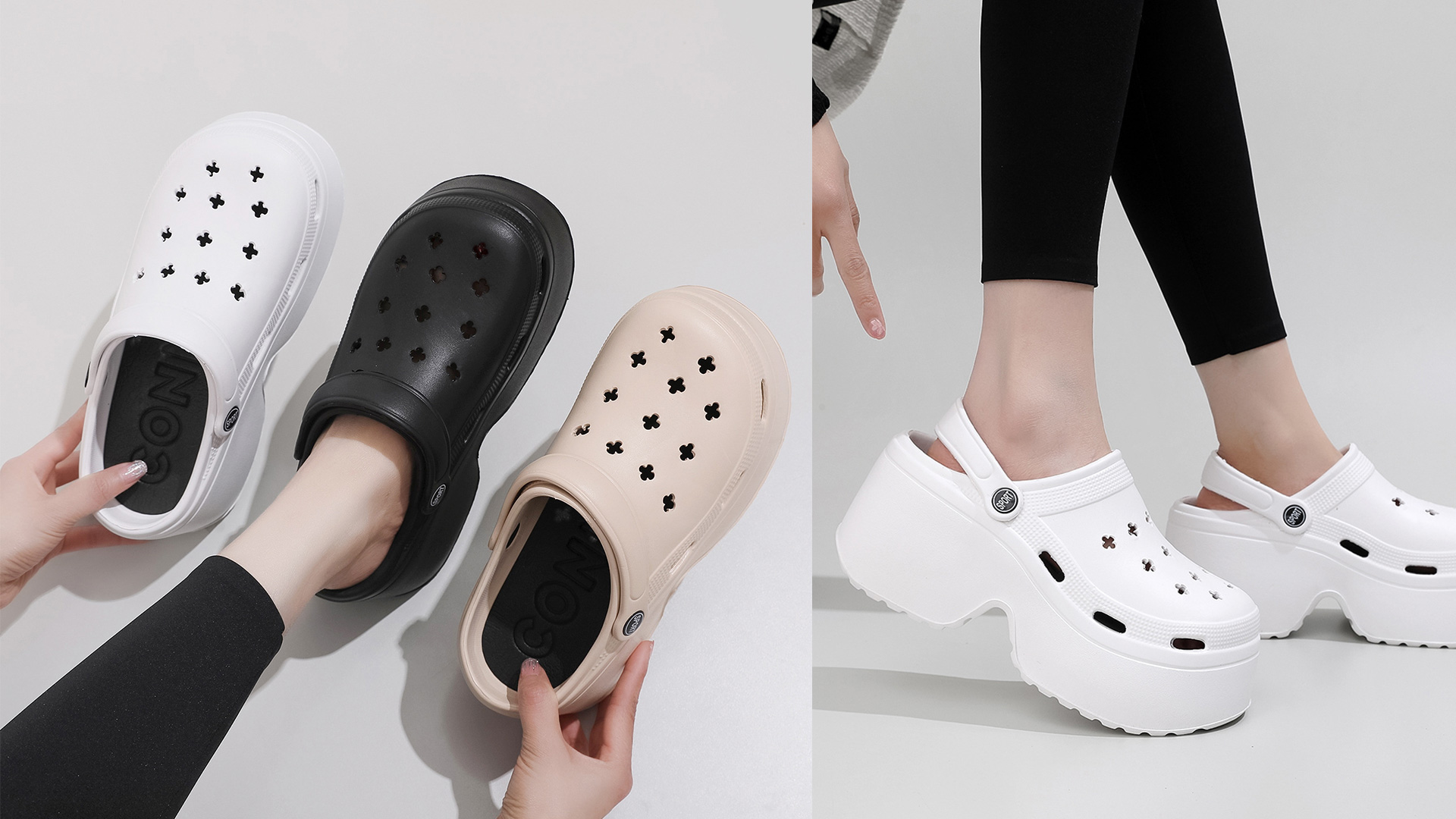 Amazon | [hotwind] レディース ホールケース サンダル厚底