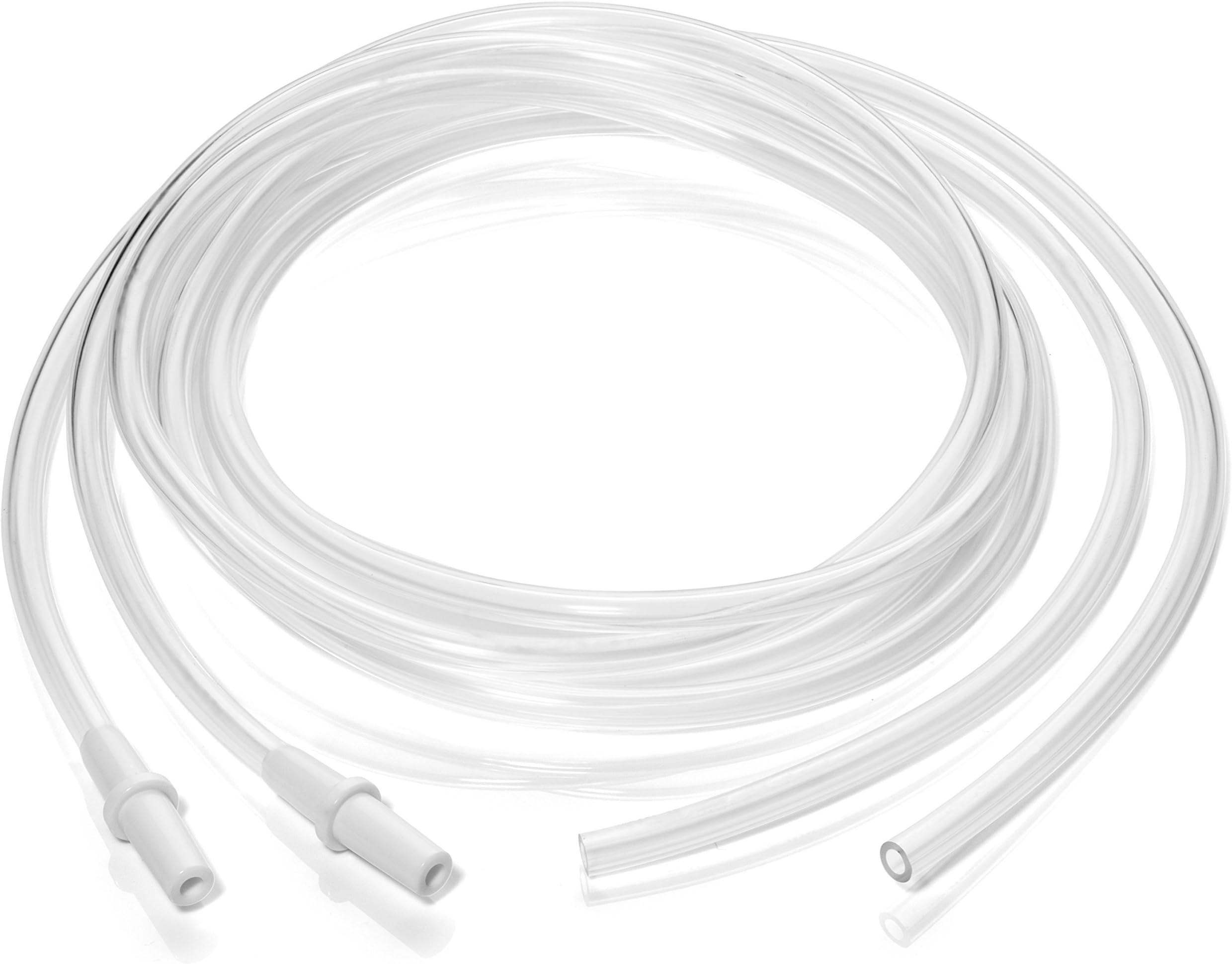 Pumpables Breast Pump Tubing - Single Connector [Double Pack] - Use With Spectra Dew 350 & 300, Medela Pump In Style, More