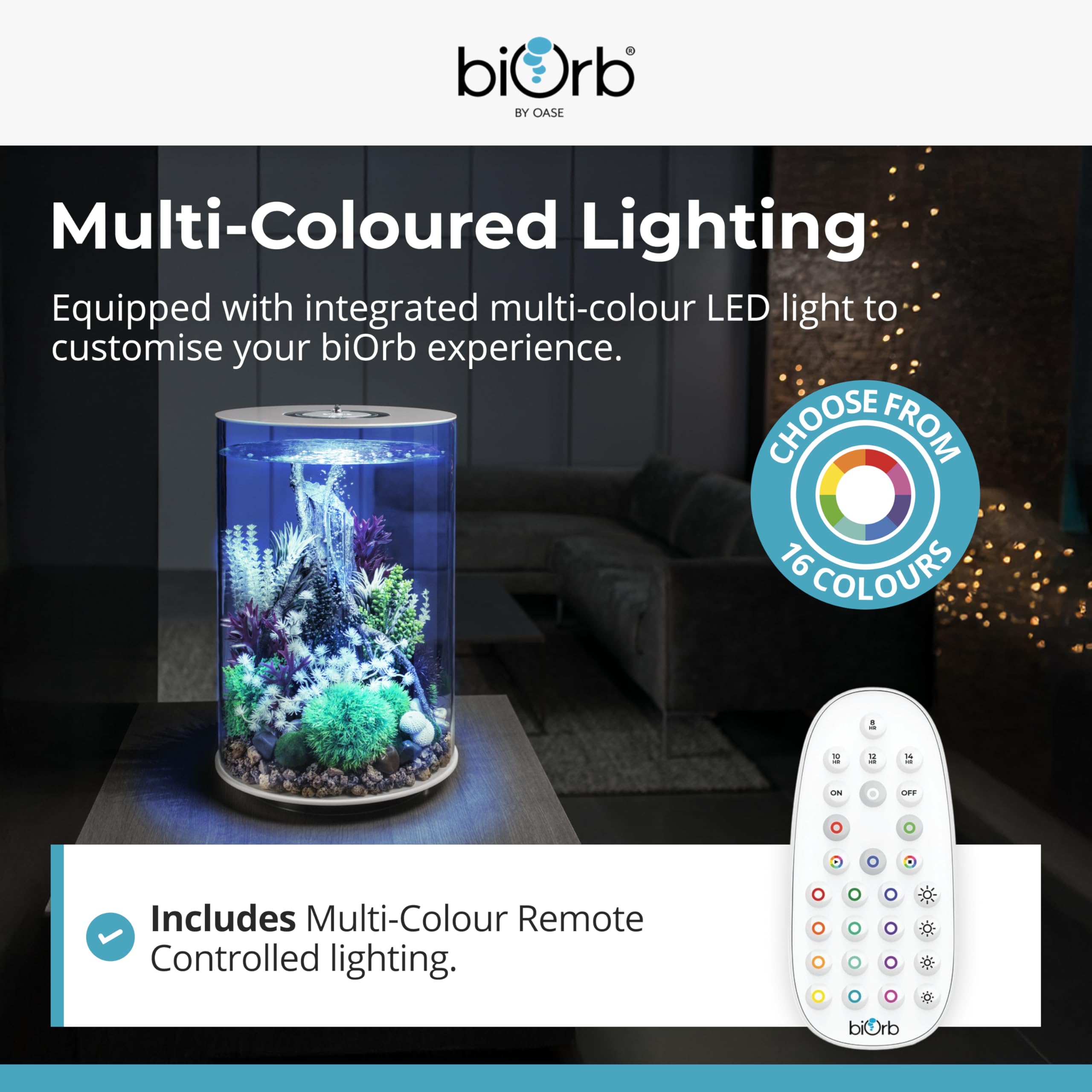 biOrb Tube White MCR LED-lit Aquarium - 30L : Amazon.co.uk: Pet