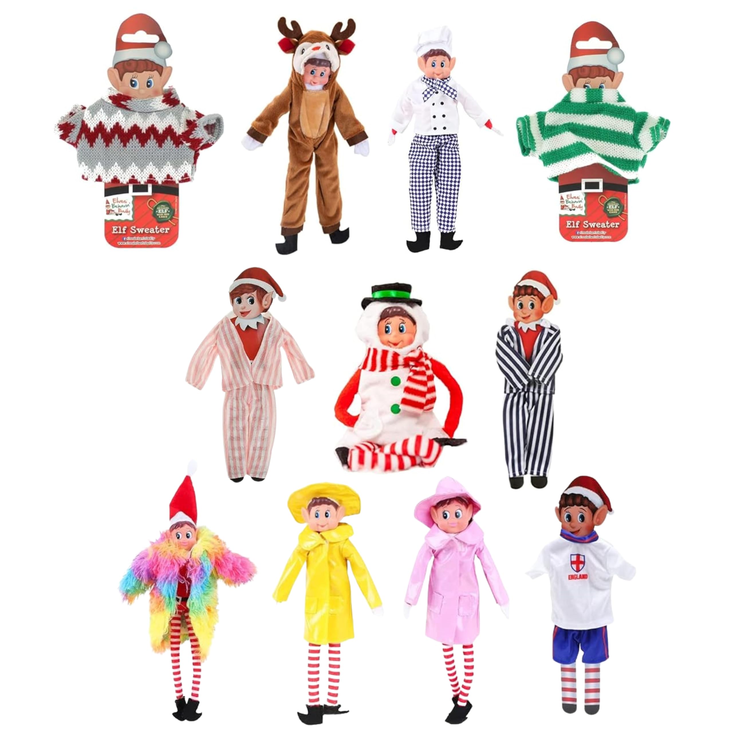 Elves Behavin Badly Naughty Elf Outfit - Naughty Elf Costumes - Cheeky Elves Accessories - 2 Selected at Random