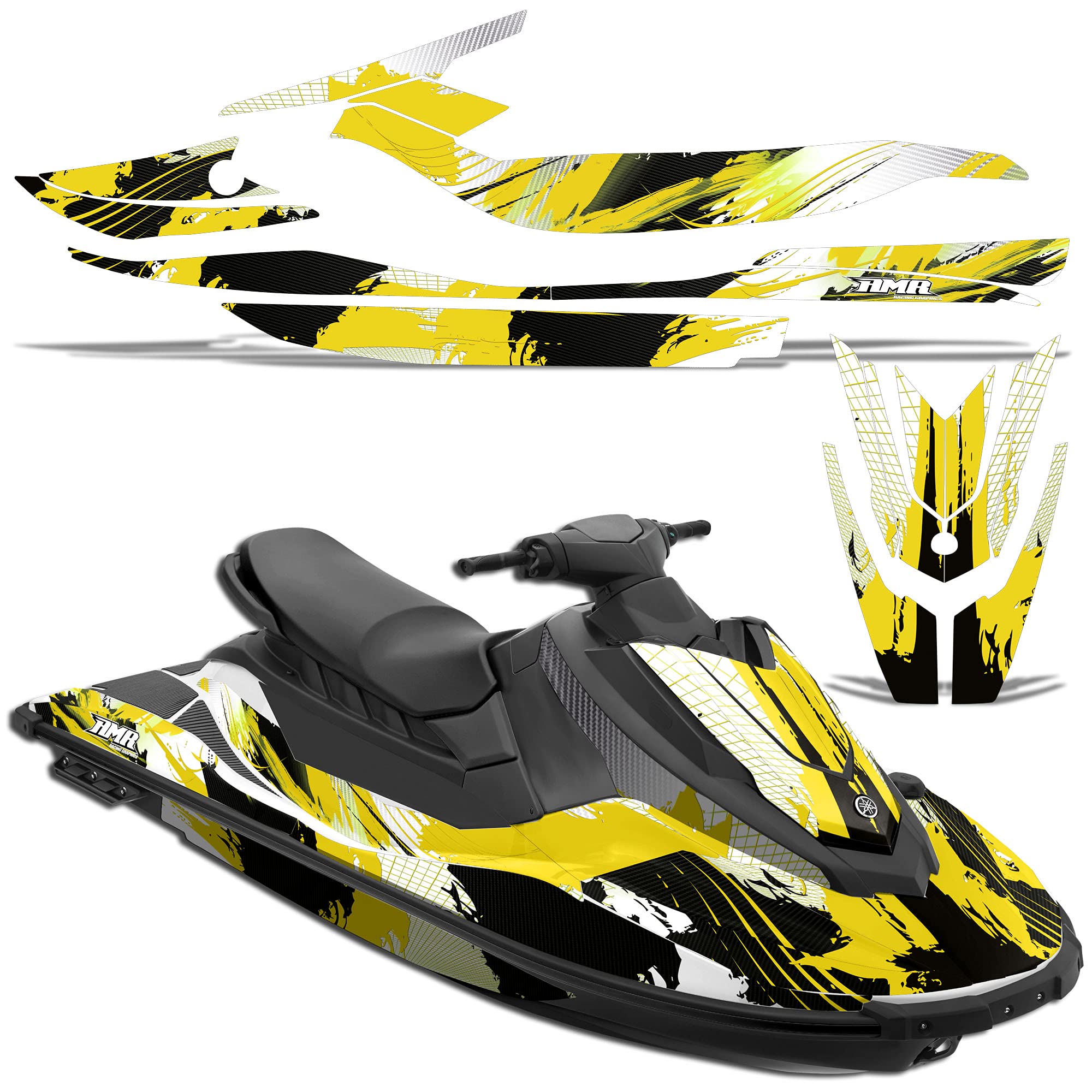 【される】 AMR Racing Jet Ski Graphics kit Sticker Decal Compatible with Sea