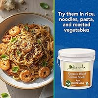 Vista 4 de Kevala Semillas orgánicas de comino negro, semillas de Nigella Sativa para cocinar y hornear en casa, listas para comer en dietas conscientes