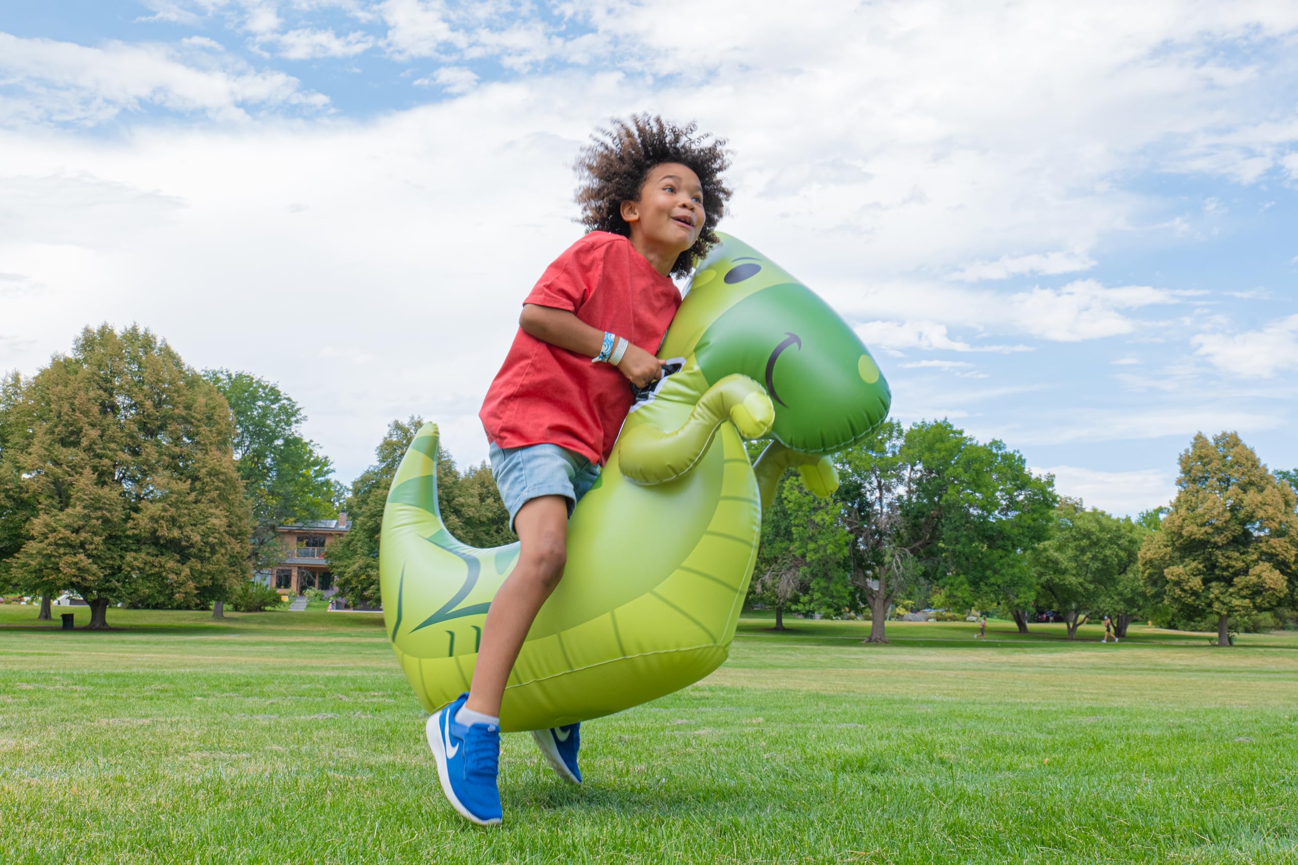 Dinosaure Sauteur pour Enfants, Jouet rebondissant, élan Gonflable, Cadeau pour Enfants