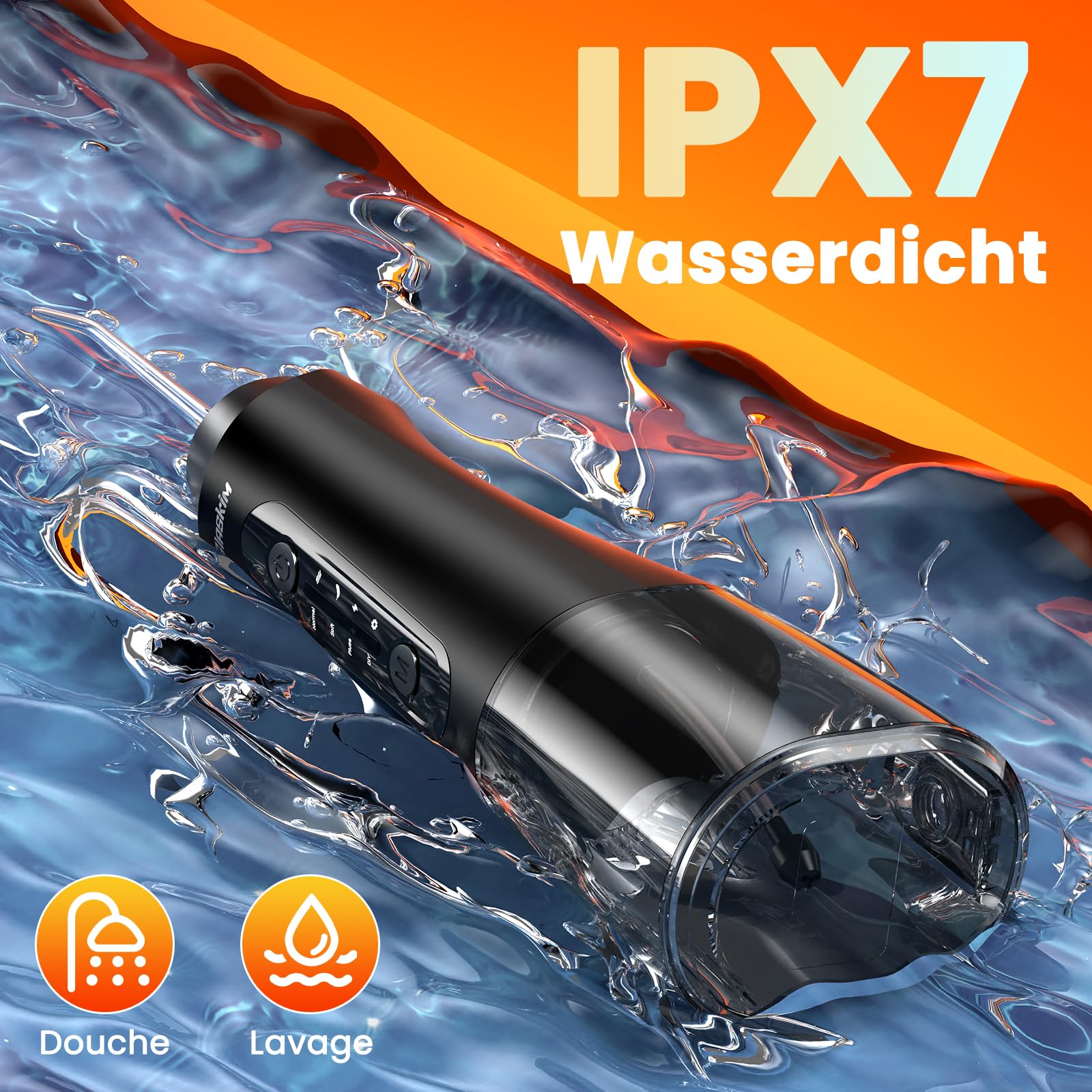 Jet Dentaire Hydropulseur Professionnel - 4 Modes de Nettoyage, Réservoir 320ML Grande Capacité, 8 Buses Interchangeables, USB Charge Rapide, IPX7 Étanche, Portable pour Maison & Voyage,Noir
