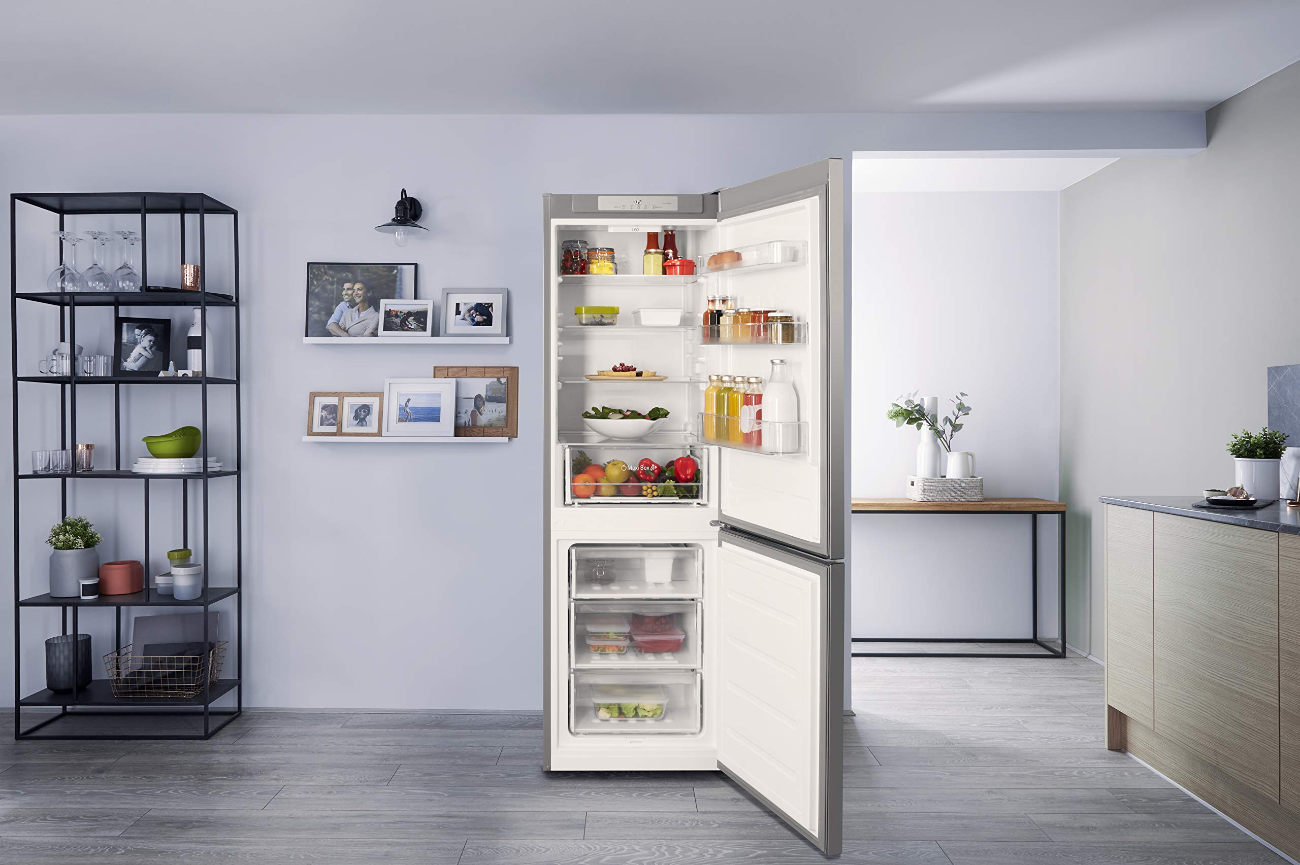 Bauknecht Réfrigérateur/congélateur KG 435 A+++ - 188,5 cm de hauteur - 162 kWh par an - Capacité du réfrigérateur : 230 l - Congélateur : 11 l - Silencieux avec seulement 38 dB - ProTouch