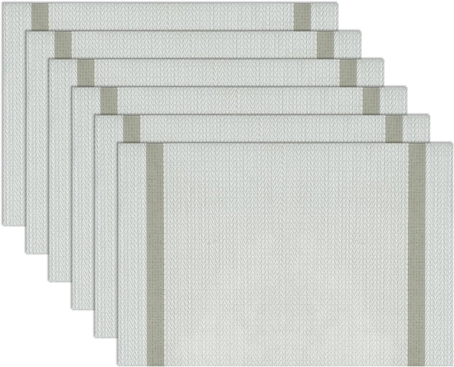 Table Placemats Set of 6 Washable Place Mats for Kitchen Table Heat Resistant