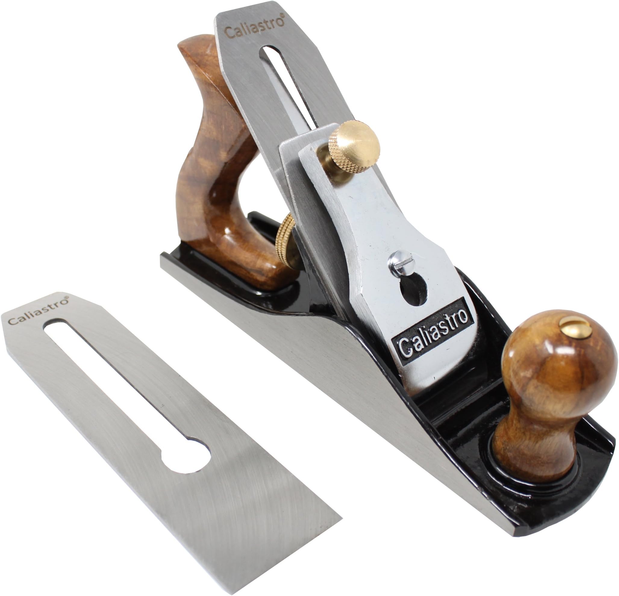 No. 4 Smoothing Bench Plane with 2-Inch cutter - Fully Adjustable Wood Hand Planer, Includes 2 blades