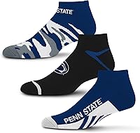 Vista 69 de For Bare Feet Paquete de 3 calcetines tobilleros unisex para adultos de la NCAA Camo Boom