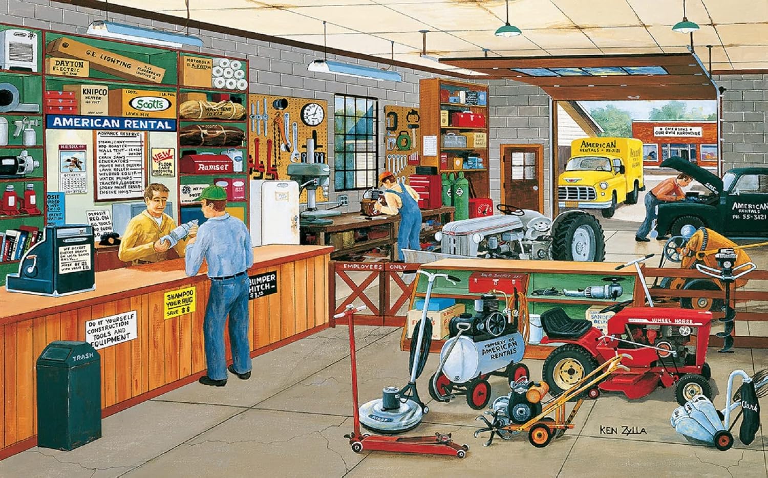 SUNSOUT INC - Do It Yourself - 300 pc Jigsaw Puzzle by Artist: Ken Zylla - Finished Size 16" x 26" - MPN# 39968