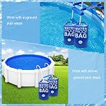 2 Packs Universal Pool Ladder Poids - 500D PVC Poids de l'étape de la piscine imperméable, 10L Sacs à sable pliables Poids pour piscine à l'extérieur Poids de l'escalier de piscine, sable de remplissage facile et rapide