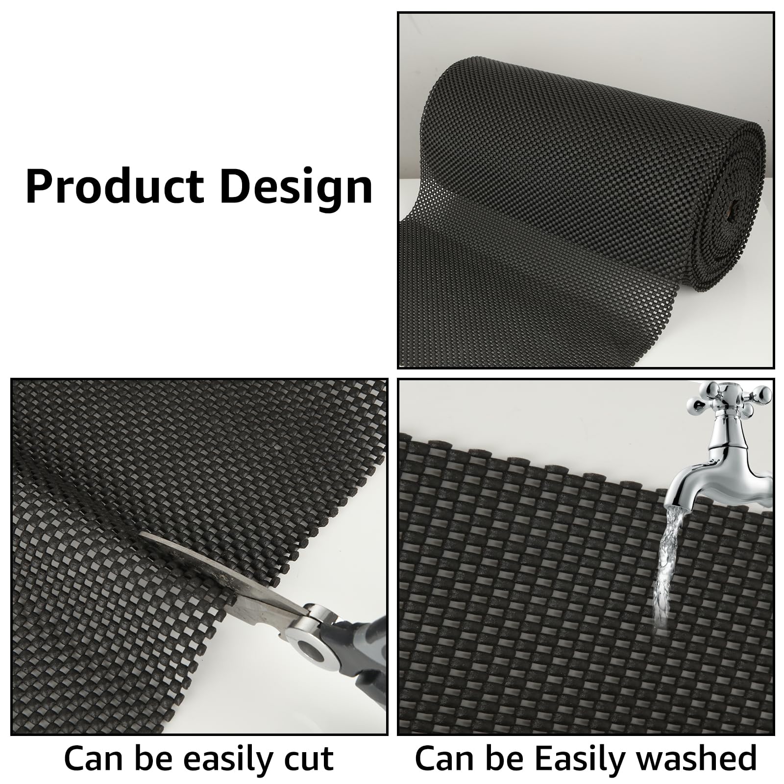 ZOFUN 10 M/32.8 Ft Non Slip Matting Roll 35mm, 40 cm Wide Non Slip Mat Easy to Cut, PVC Anti Slip Mat with Hollow Design - Image 4