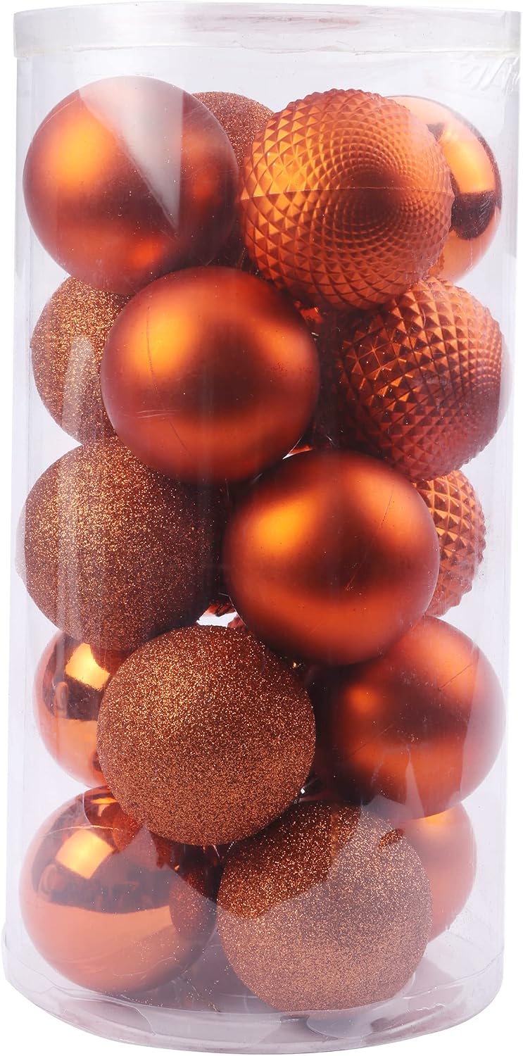 YYCRAFT 34ct Christmas Ball Ornaments 6CM for Xmas Tree Christmas Decorations Shatterproof Hooks Included (Teal, M)
