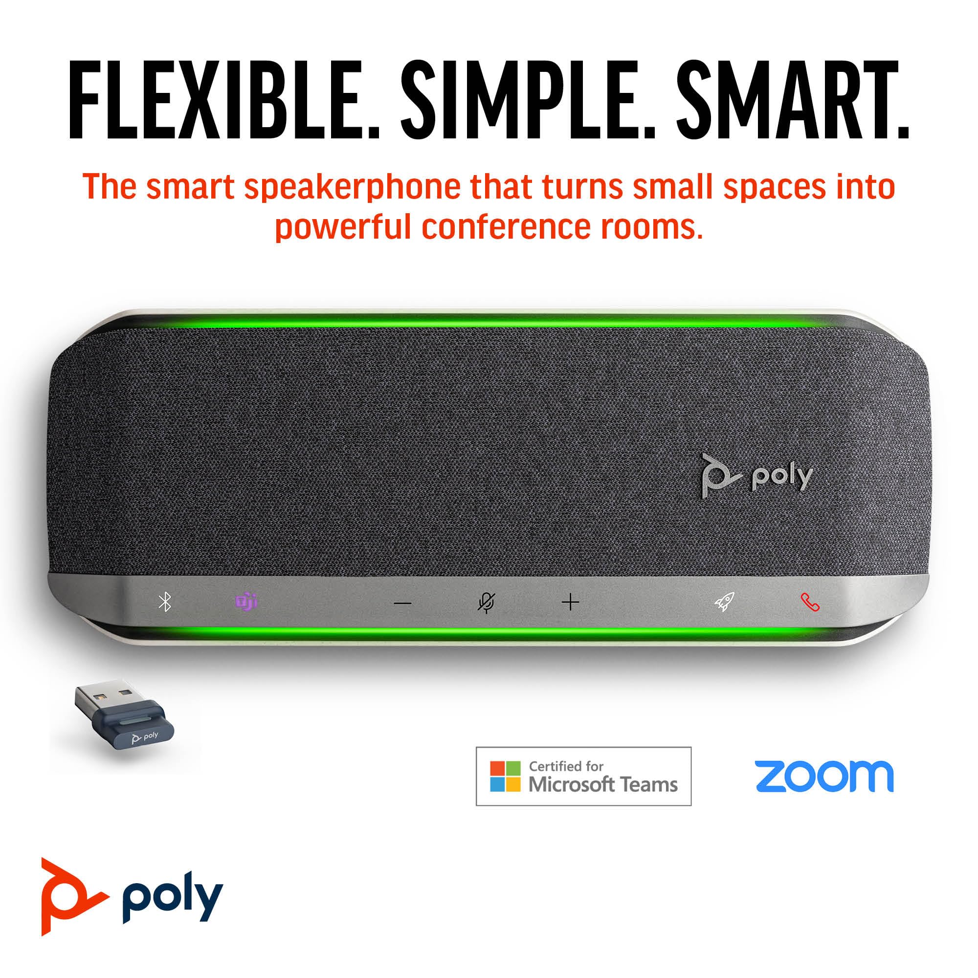 Amazon.com: Poly Sync 40+ Smart Speakerphone (Plantronics