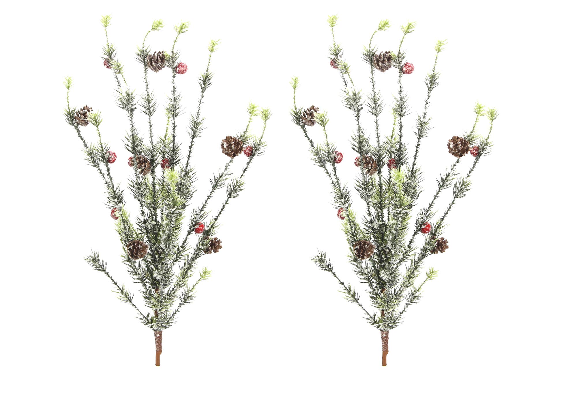 Admired By NatureSeasonal Berry Pine Cone Spray, Green