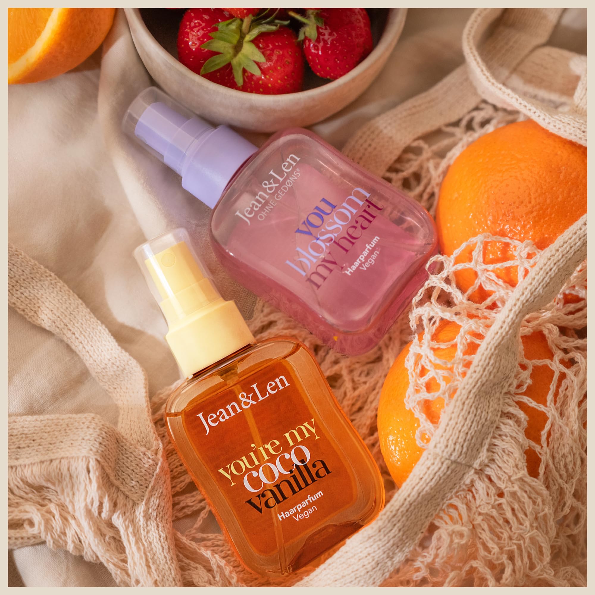 Jean & Len parfum pour cheveux you're my coco vanilla, odeur de coco & de vanille douce, formule de soin, convient à tous les types de cheveux, n'alourdit pas les cheveux, 105 ml
