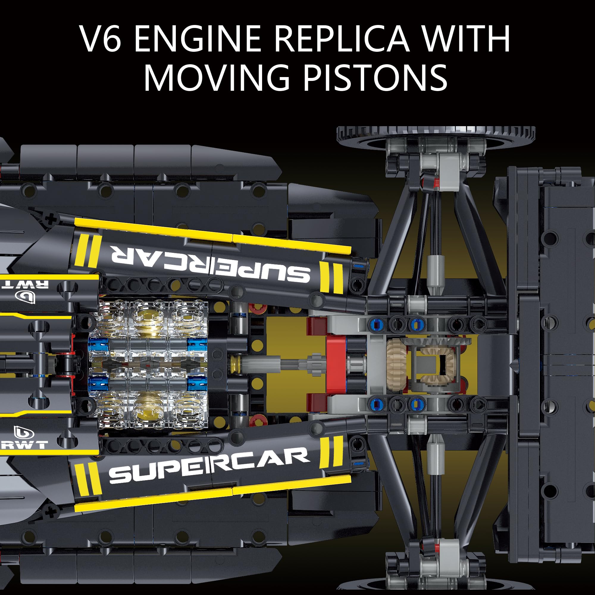 Technic F1 RS20 Racing Car Building Kit – 1:8 Scale Collectible Set for Adults, 1650+ PCS Display Model with Realistic Details – DIY Engineering Gift for F1 Fans, Home or Office Display