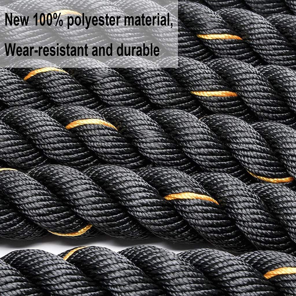 Battle Rope Hua Outdoor Sports Training Battle Seil, 38mm / 50mm, 9m / 12m / 15m Fitness Seil, Männlich Und Weibliche Ganzkörper-Muskelkern-Kraft-Trainingsseil, 100% Neues Polyester