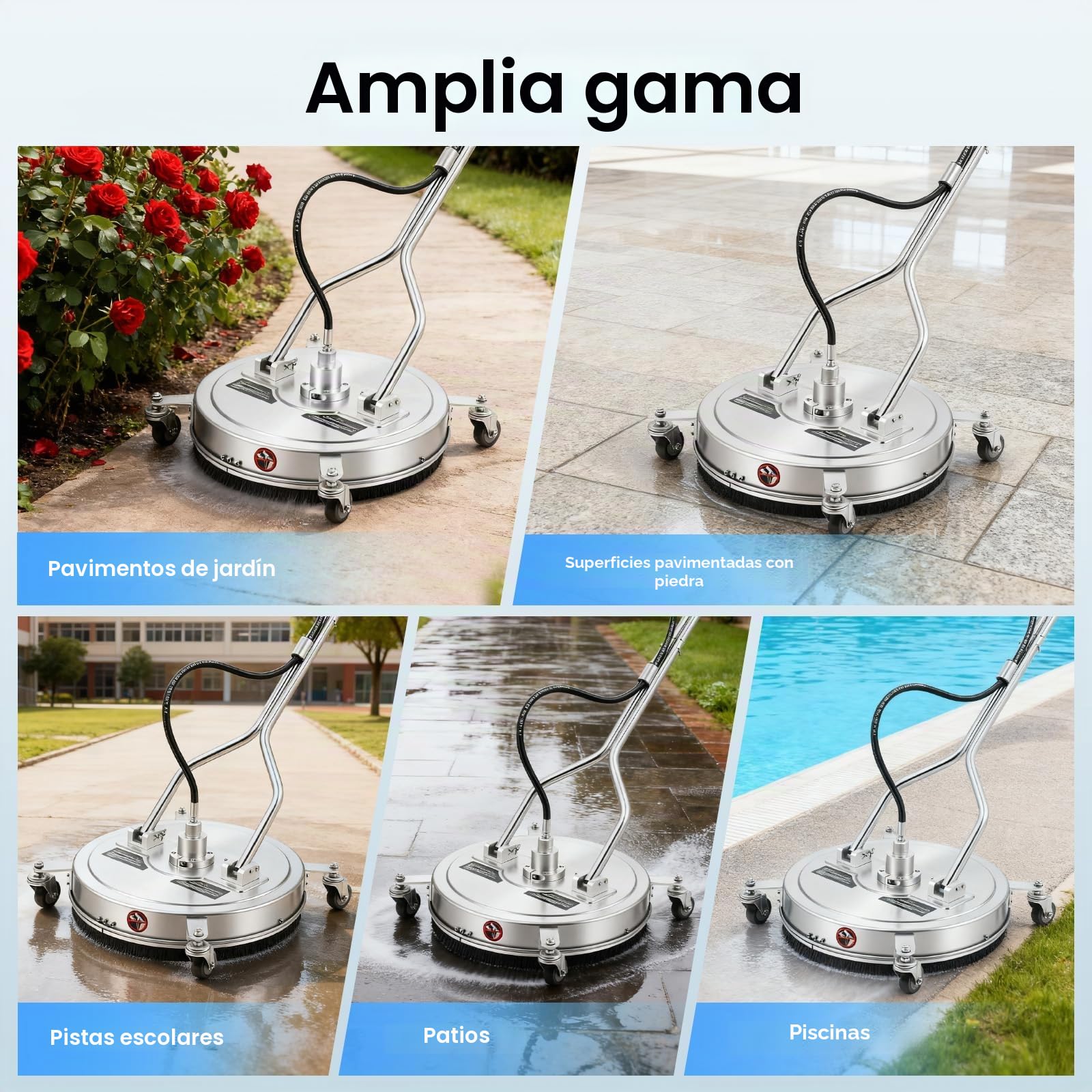 Limpiador de suelos, 4000 psi, para aspirar, limpiar y secar con 2 boquillas de repuesto