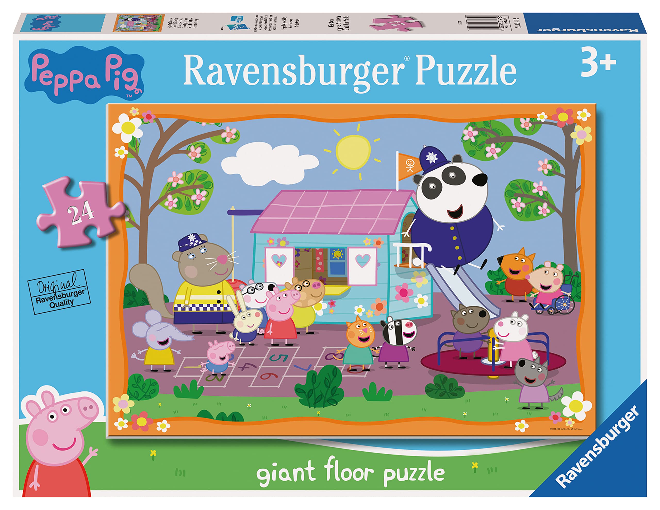 Ravensburger Boys Peppa Pig - Fun At The Club House 24 Piece Giant Floor Puzzle With Large Shaped Character Pieces