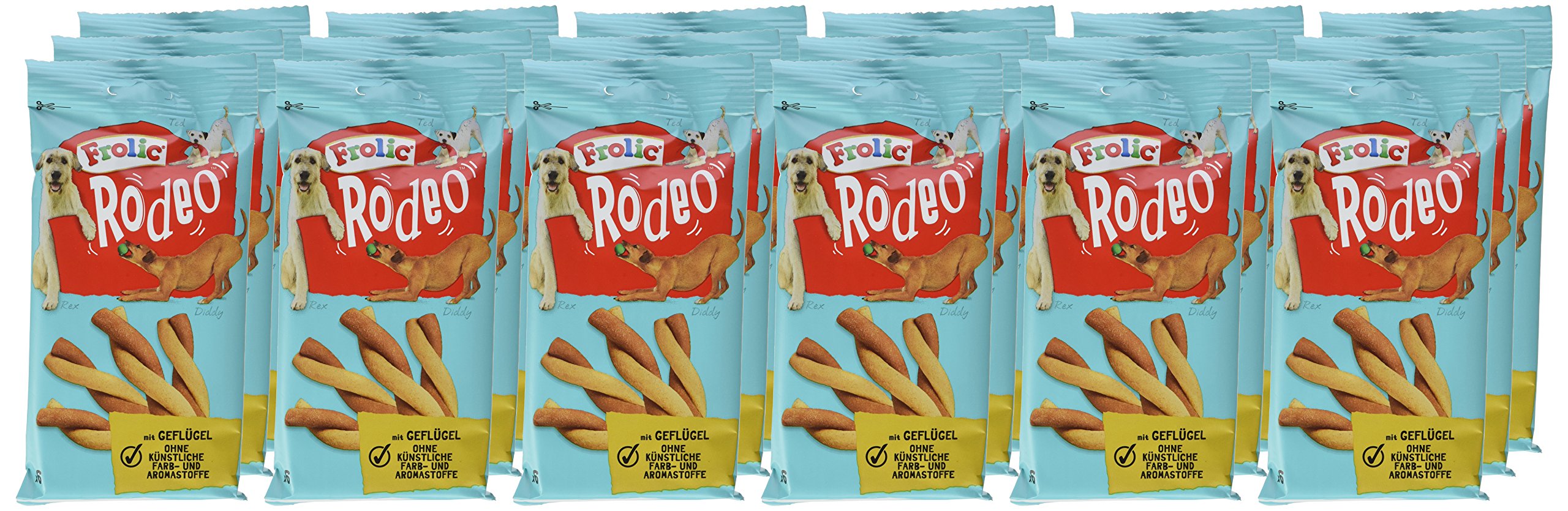 Frolic Rodeo Chien Snack, 36 Paquets de 6 (18 x 105 g)