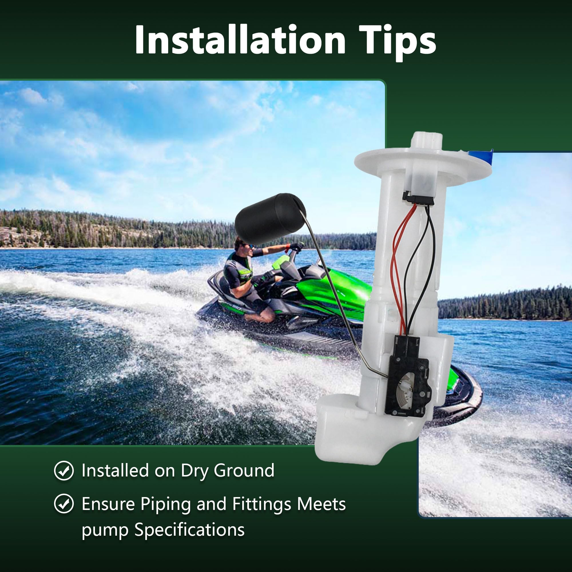 Amazon.com: Yezoauto Fuel Pump Assembly for Kawasaki Jet Ski SX-R