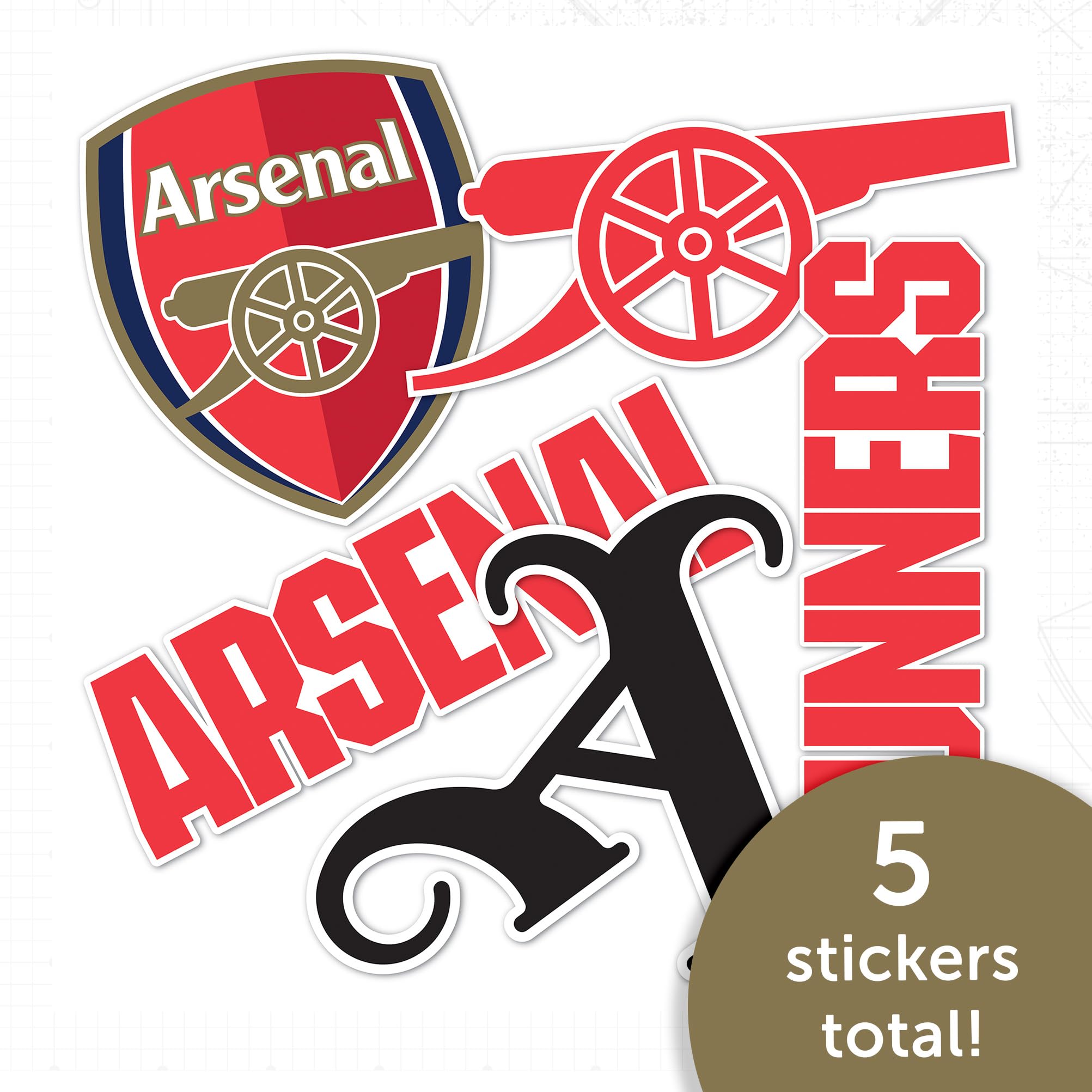 Amazon.com: Desert Cactus Arsenal FC Sticker Gunners Decal Vinyl